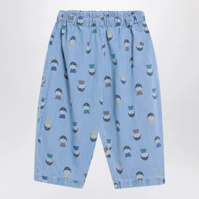 Bobo Choses Kids'  Light Blue Denim Trousers