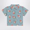 Bobo Choses Light Blue Morning Egg Shirt In Denim In Light Blue