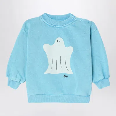 Bobo Choses Light Blue Sweatshirt In Organic Cotton
