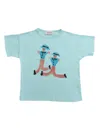 Bobo Choses Dancing Giants Cotton T-shirt In Light Blue