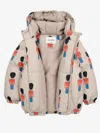 Bobo Choses Baby Little Tin Soldiers All Over Padded Anorak In Brown