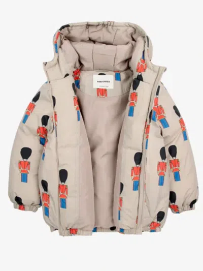BOBO CHOSES LITTLE TIN SOLDIERS ALL OVER ANORAK,224AC135 LIGHT BROWN