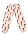 Bobo Choses Little Tin Soldiers All Over Jogging Pants In Brown