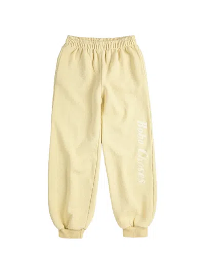 Bobo Choses Kids' Logo-detail Elasticated Track Pants In Green