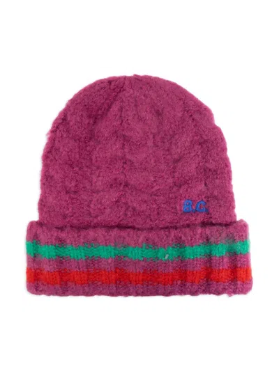 Bobo Choses Kids' Logo-embroidered Beanie In Pink