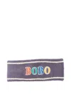 Bobo Choses Logo-embroidered Headband In Gray