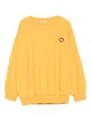 Bobo Choses Logo-embroidered Sweatshirt In Orange