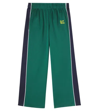 Bobo Choses Kids' Logo Embroidered Track Pants In Green