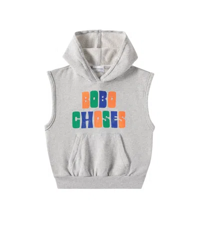Bobo Choses Kids' Pullunder Aus Baumwoll-jersey In Grau