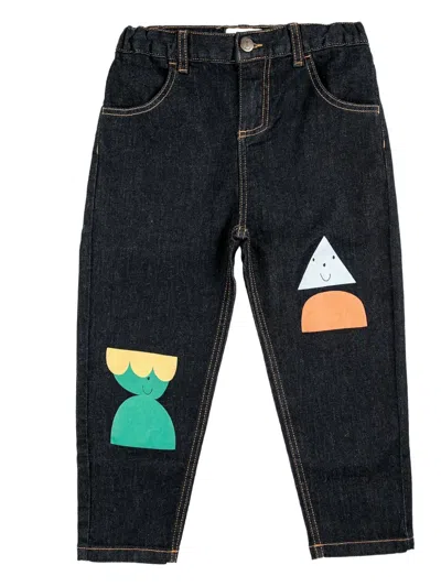 Bobo Choses Kids' Logo-patch Jeans In Black