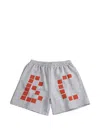 Bobo Choses Logo-print Drawstring Bermuda Shorts In Gray