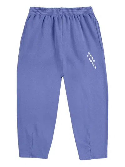 Bobo Choses Kids' Logo-print Elastic-waist Sweatpants In Blue