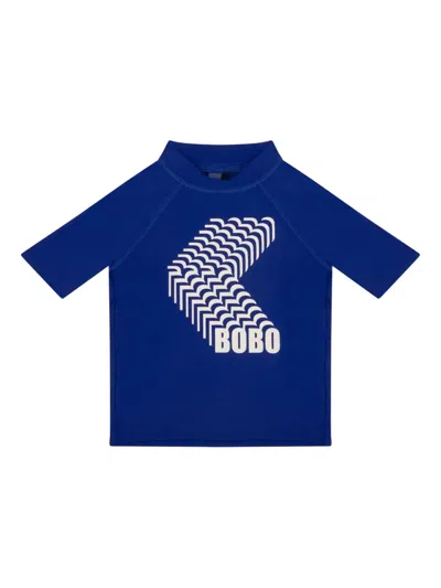 Bobo Choses Kids' Logo-print Sun Protective T-shirt In Blue