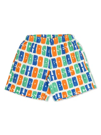 Bobo Choses Kids' Logo-print Swim Shorts In Green