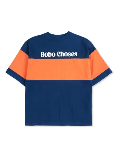 Bobo Choses Kids' Logo-print T-shirt In Blue