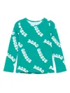 Bobo Choses Wavy Logo Rashguard Top In Green