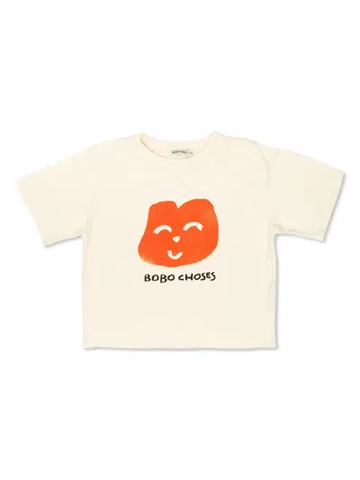 Bobo Choses Kids' Logo-print T-shirt In White