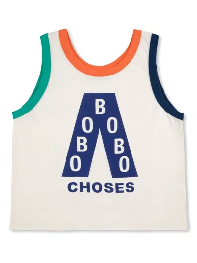 Bobo Choses Kids' Logo-print Top In Ivory