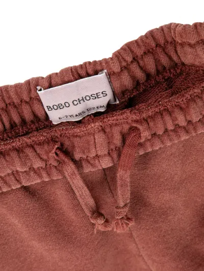 Bobo Choses Kids' Logo-print Trousers In Brown
