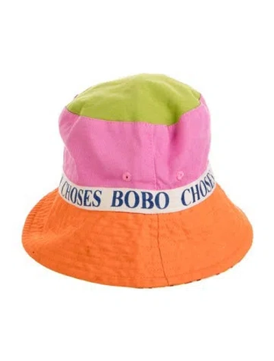 Pre-owned Bobo Choses Logo Printed Bucket Hat In Neutrals