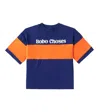 Bobo Choses Logo Printed Cotton T-shirt In Blue