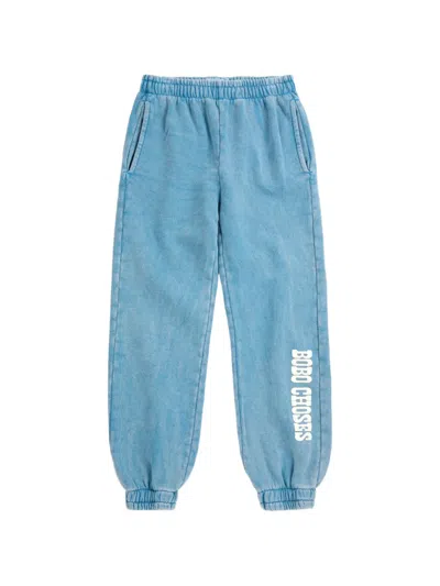 Bobo Choses Kids' Logo-print Track Pants In Blue