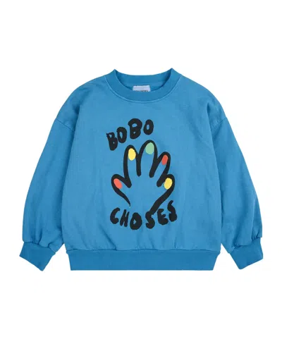 Bobo Choses Long Sleeve Sweatshirt In Blue