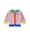 Bobo Choses Long-sleeved Cardigan In Light Pink