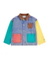 Bobo Choses Long-sleeved Denim Shirt In Multicolor