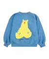 Bobo Choses Hug Me Bear Light Blue Sweatshirt In Blue