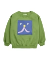 Bobo Choses Funny Face Sweatshirt In Green