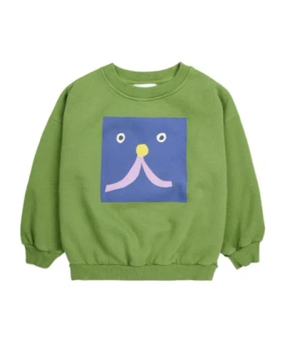 BOBO CHOSES FUNNY FACE SWEATSHIRT