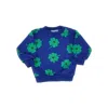 Bobo Choses 'lucky Clover' Crewneck Sweatshirt Kids In Blue