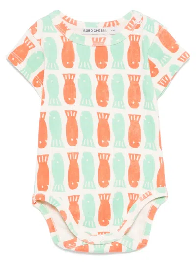 Bobo Choses Babies' Lucky Fish Bodysuit In Neutrals