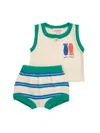 Bobo Choses Lucky Fish Top And Shorts Set In Multicolour