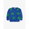 Bobo Choses Lue Lucky Clover-print Long-sleeve Cotton-jersey Sweatshirt 2 In Blue