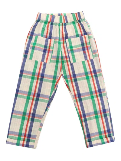 Bobo Choses Kids' Madras Check Trousers In Multi