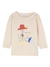 Bobo Choses Magic Flute Player T-shirt In Neutrals