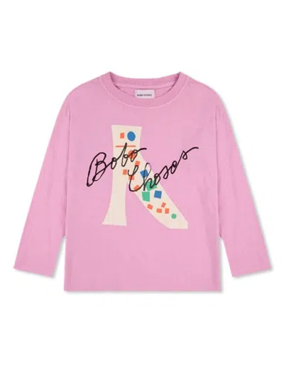 Bobo Choses Kids' Magic Shoe T-shirt In Pink