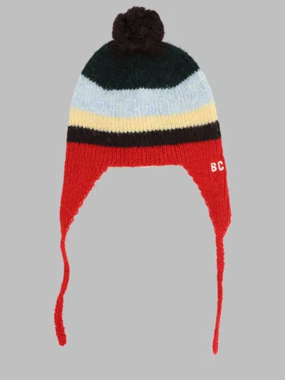 Bobo Choses Mini 48 Striped Knit Beanie In Multicolour