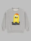Bobo Choses Mini Bigtooth Lemon Cotton Sweatshirt In White