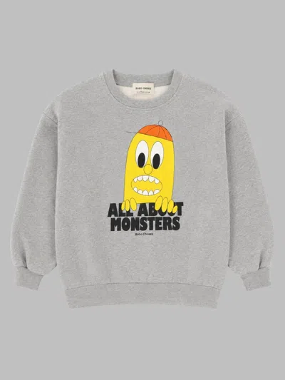 Bobo Choses Mini Bigtooth Lemon Cotton Sweatshirt In White
