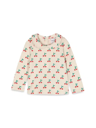 Bobo Choses Mini Cherry All Over Collar T-shirt In White