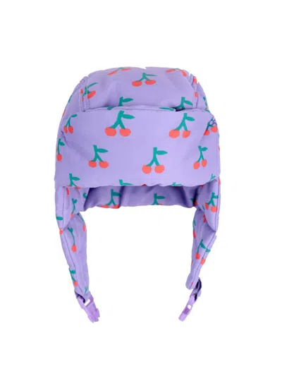 Bobo Choses Mini Cherry All-over Chapka For Kids In Purple