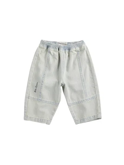 Bobo Choses Mini Denim Pants For Little Explorers In Blue