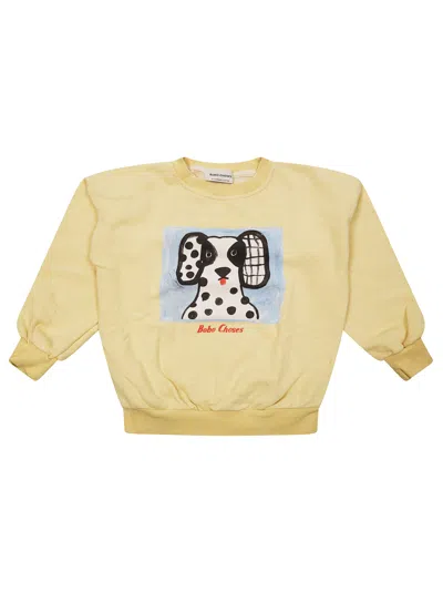 Bobo Choses Mini Dog Adventure Sweatshirt In Giallo