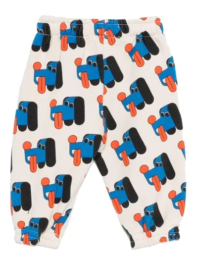 Bobo Choses Mini Doggy Mate Pants In White