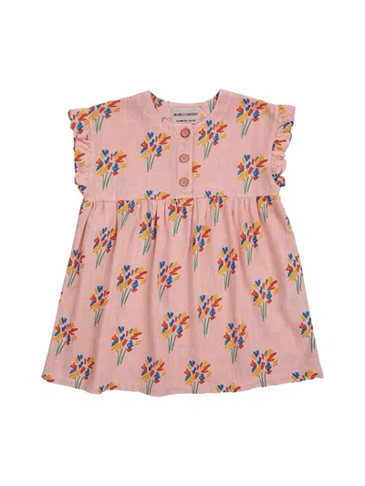 Bobo Choses Mini Firework Dress For Baby Girls In Pink