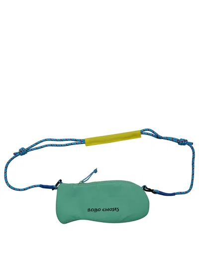 Bobo Choses Mini Fish-shaped Crossbody Bag In Azzurro