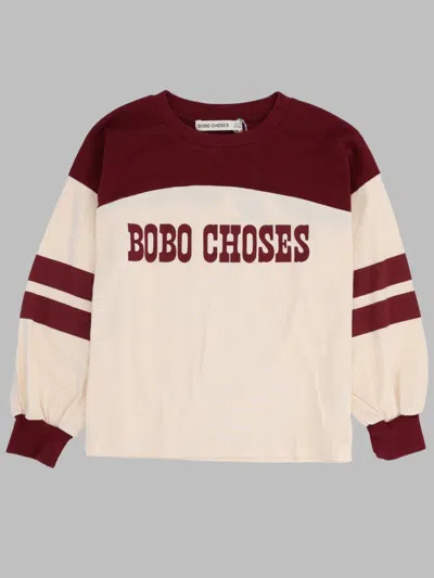 Bobo Choses Mini Graphic Pop T-shirt In Burgundy